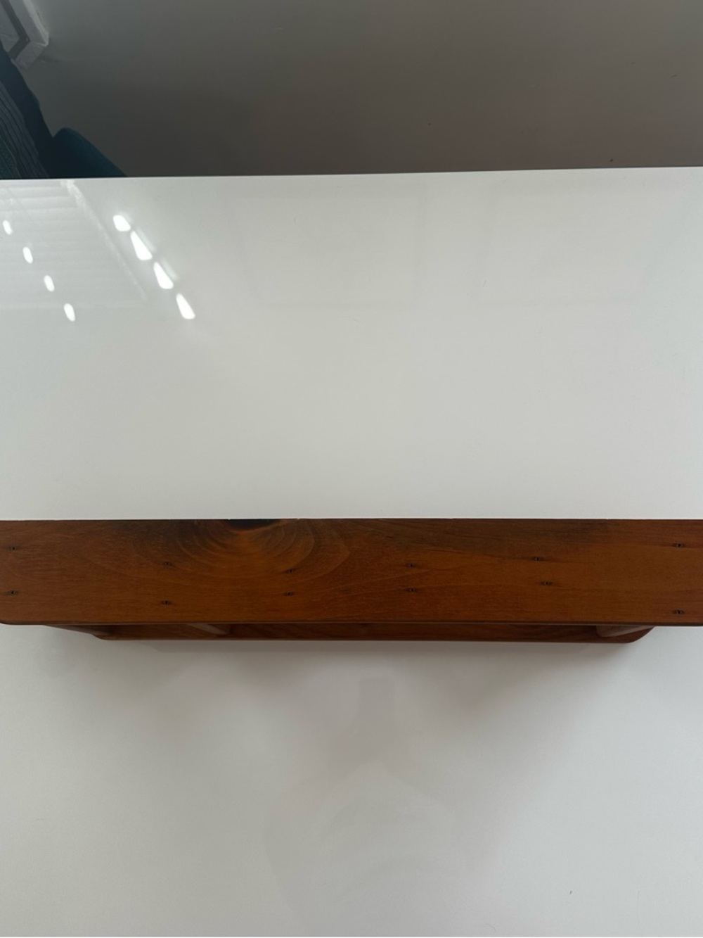 Wooden Heart Accent Wall Shadow Shelf cottagecore grandmacore large - Picture 6 of 12